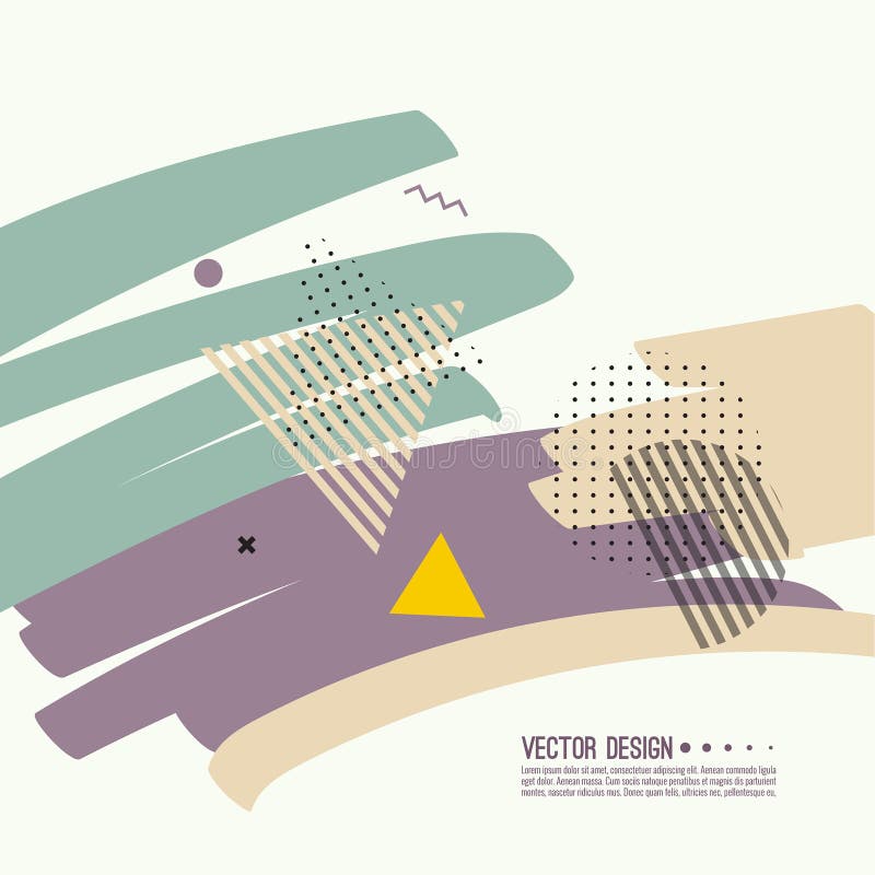 Trendy abstract background. stock illustration