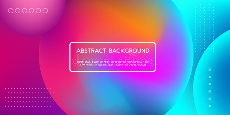 Trendy Abstract Design. Vector illustration of abstract gradient liquid shape. fluid neon color for web landing page, poster vector illustration