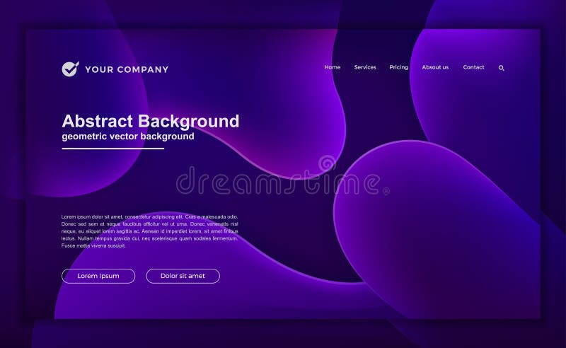 Trendy Abstract Liquid Background for Your Landing Page Design. Minimal  Background for for Website Designs Stock Vector - Illustration of header,  blur: 135499371