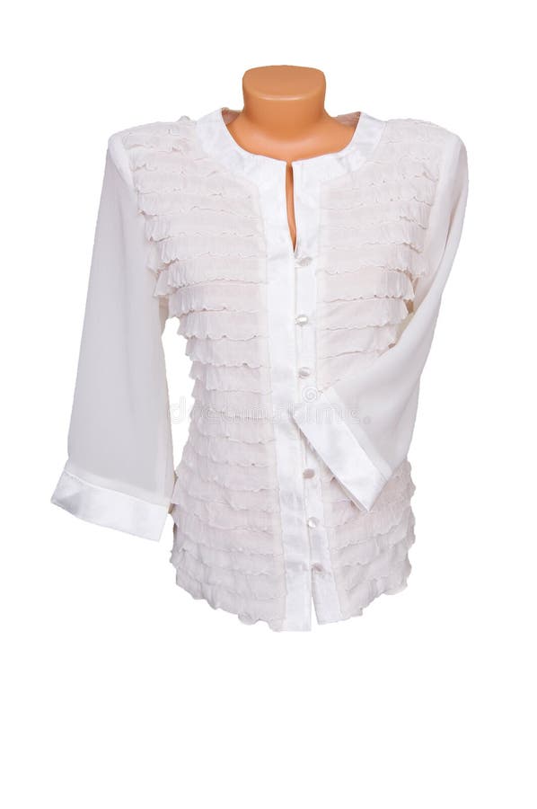 Trendy blouse on a white.