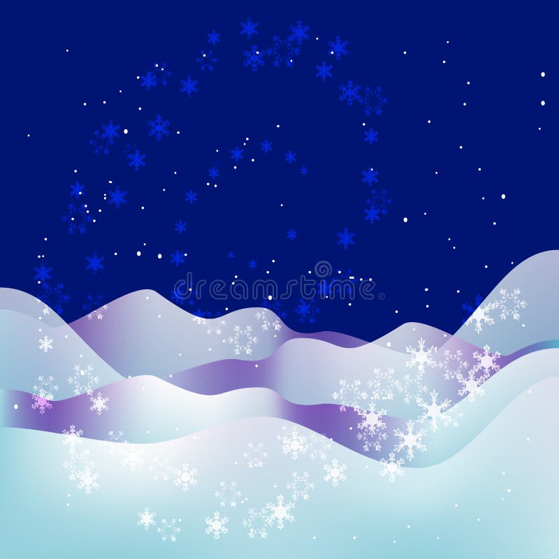 Christmas and New Year blue night background stock illustration Christmas and New Year blue night background stock illustration