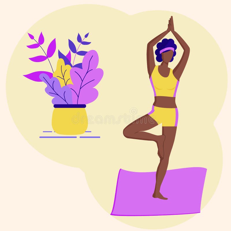 Yoga Tree Pose Logo Stock Illustrations – 346 Yoga Tree Pose Logo