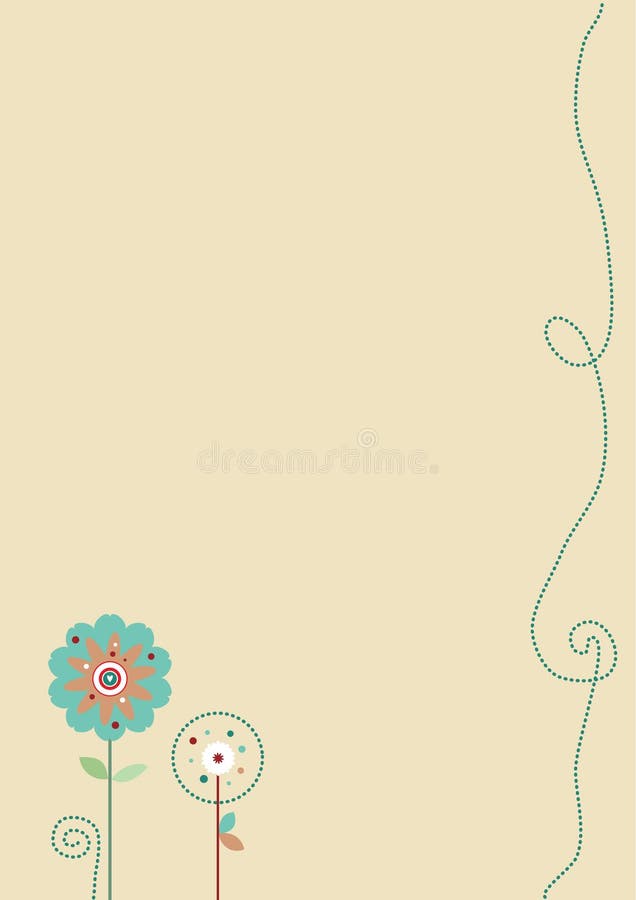 Trendy Flowers Background stock illustration Trendy Flowers Background stock illustration
