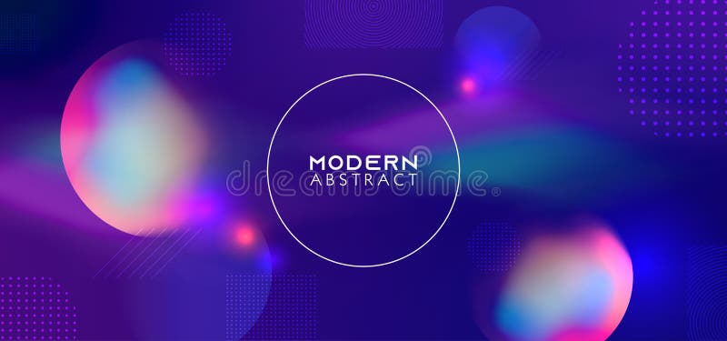 Trendy gradient with dynamic geometric shapes background. Vector eps 10. Modern fluid style royalty free illustration