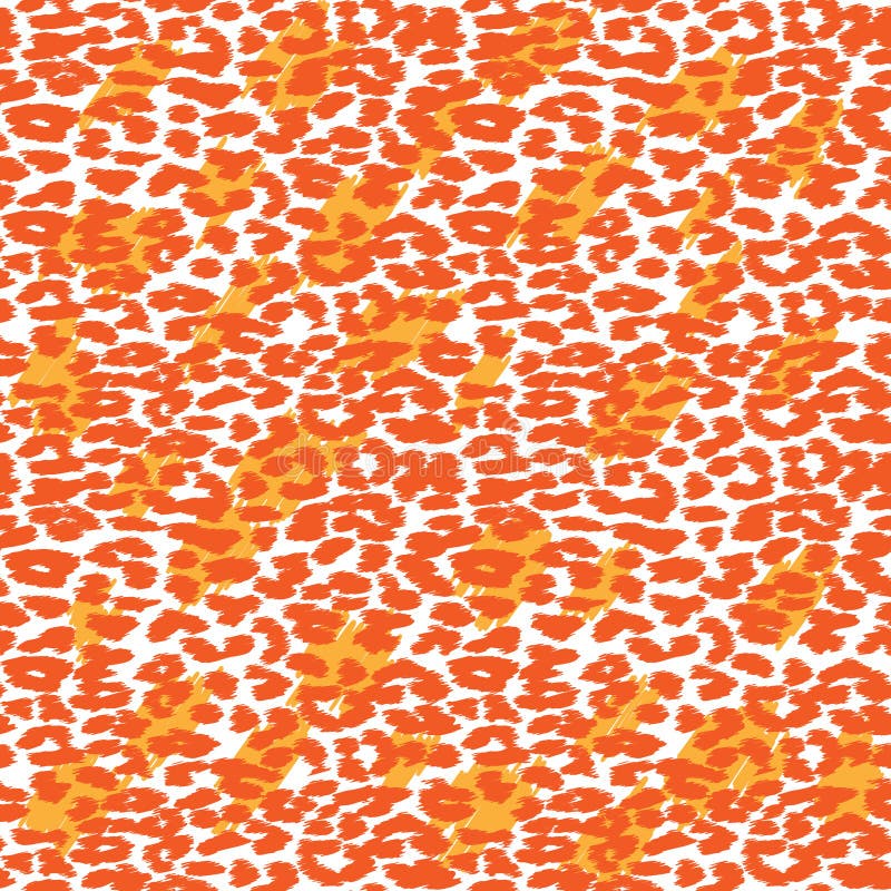 Trendy Leopard ή αιλουροειδές δέρμα αρμονικό μοτίβο φόντου γούνας ζώου σε χρώματα νέον. Σχεδίαση υφάσματος ελεύθερη απεικόνιση δικαιώματος