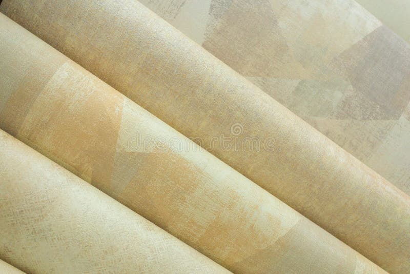 Trendy Multicolored Modern Design Rolls Wallpaper As Background. Luxury