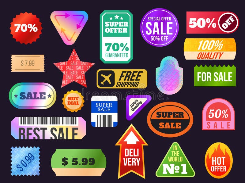 Sale tags. Retail sales stickers, promotion price label and store pricing  banner sticker isolated vector set Stock Vector by ©tartila.stock.gmail.com  234552878