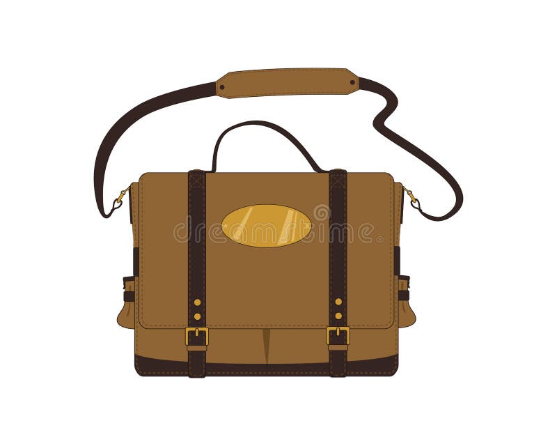 Trendy Shoulder Bag Vector Illustration Stock Vector - Illustration of ...