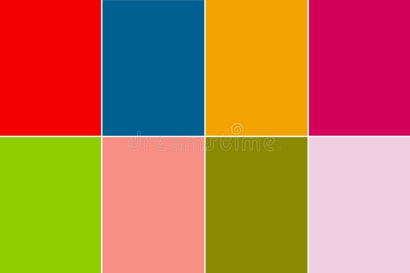 Trendy Spring Summer 2021 Colors Palette Stock Illustration Illustration Of 2021 Colorful 158130188