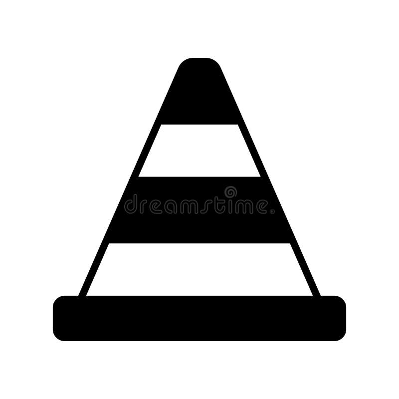Trendy Unique Icon of Traffic Cone, Construction Cone Vector Design
