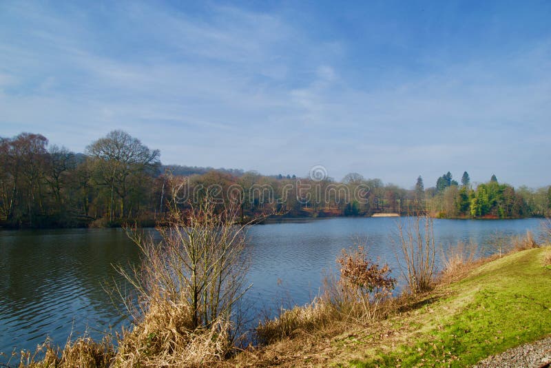 Trentham lake in late winter