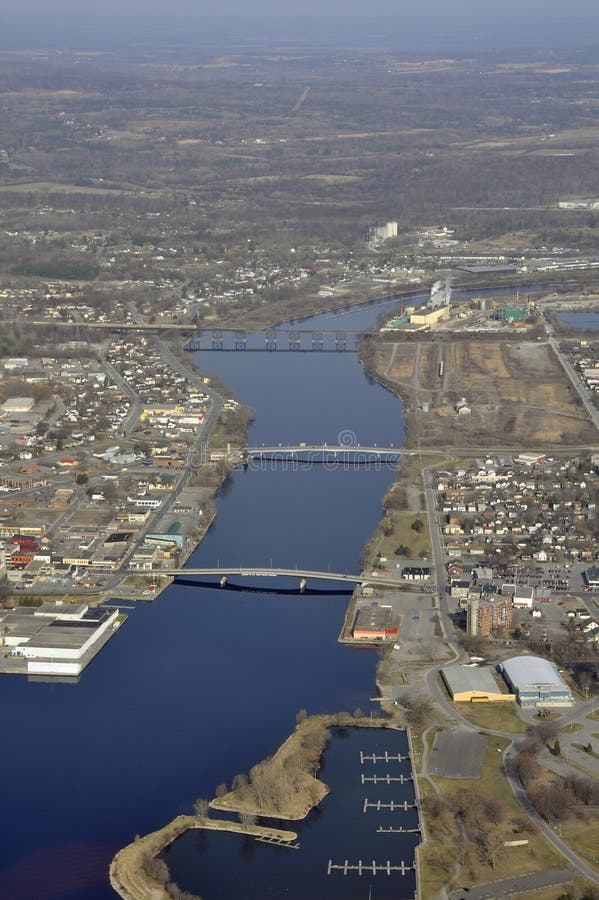 Trenton Ontario aerial view, Ontario Canada