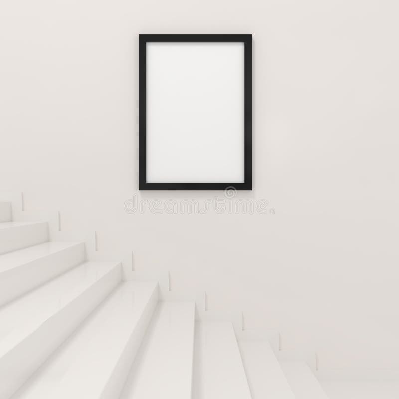 Treppe Und Bilderrahmen Stock Abbildung Illustration Von Bilderrahmen