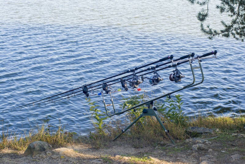 Porta Canne Supporti Per Canna Da Pesca A U - Set Di 3 Per Carpa, Bank Fishing E Rod Pod, Acciaio Inossidabile Supporti U-test - Foto 6