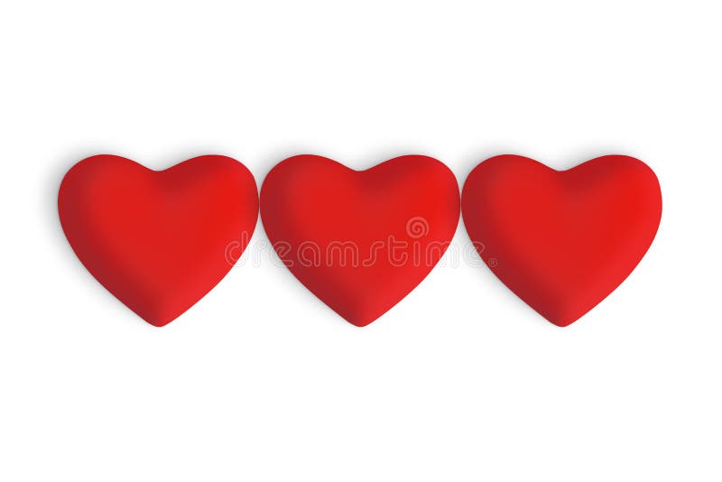¿Qué significa tres corazones rojos?