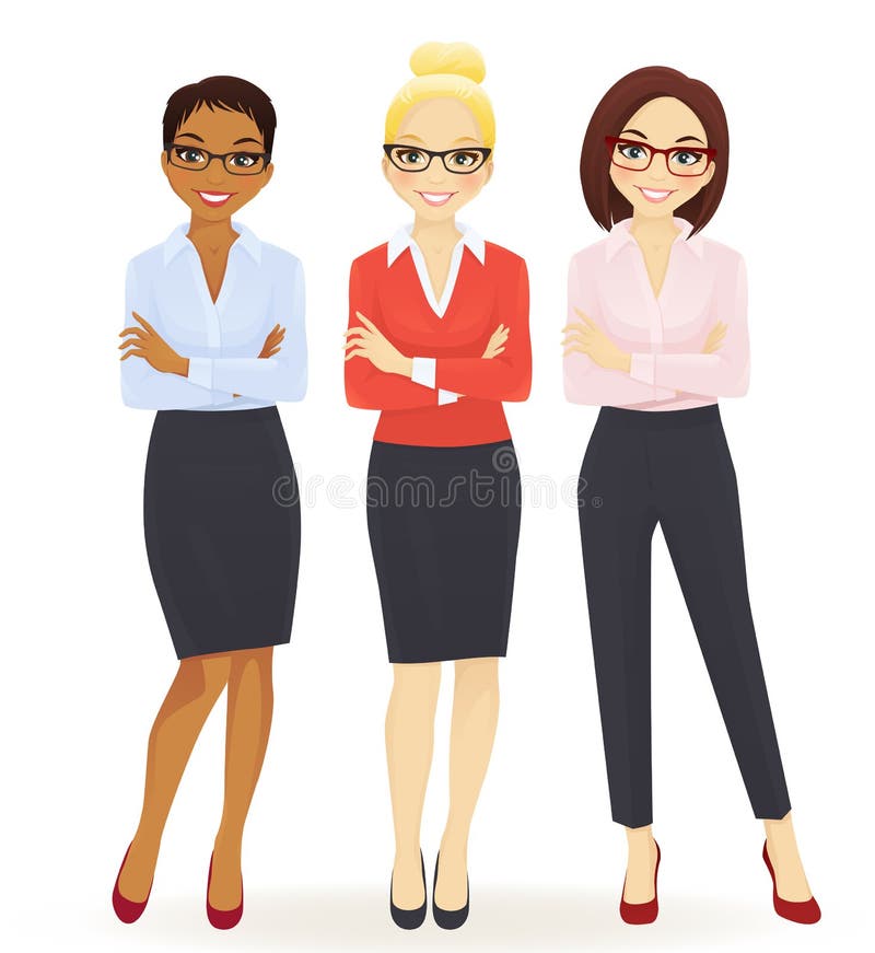 Tres mujeres de negocios elegantes libre illustration Tres mujeres de negocios elegantes libre illustration