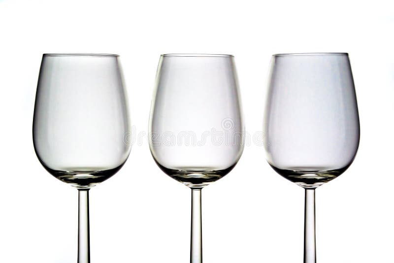 Tres vidrios de vino fotografía de archivo libre de regalías Tres vidrios de vino fotografía de archivo libre de regalías