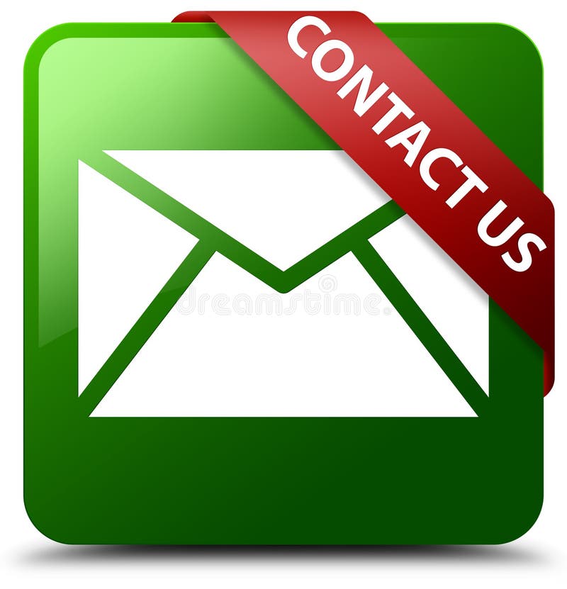 Treten Sie mit uns E-Mail-Ikonengrün-Quadratknopf in Verbindung lizenzfreie abbildung Treten Sie mit uns E-Mail-Ikonengrün-Quadratknopf in Verbindung lizenzfreie abbildung
