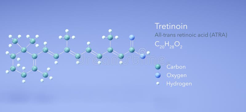 Tretinoin, Molecular Structures, Alltrans Retinoic Acid, 3d Model
