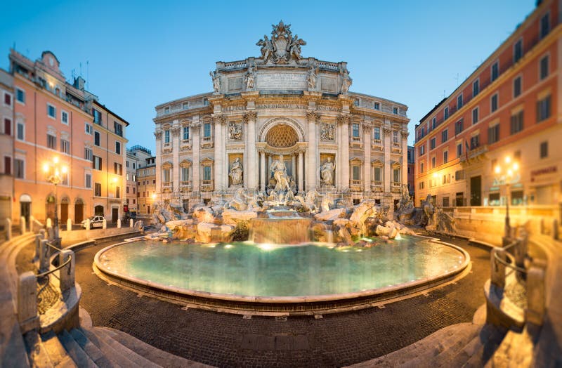 Trevi fontein, Rome royalty-vrije stock fotografie Trevi fontein, Rome royalty-vrije stock fotografie