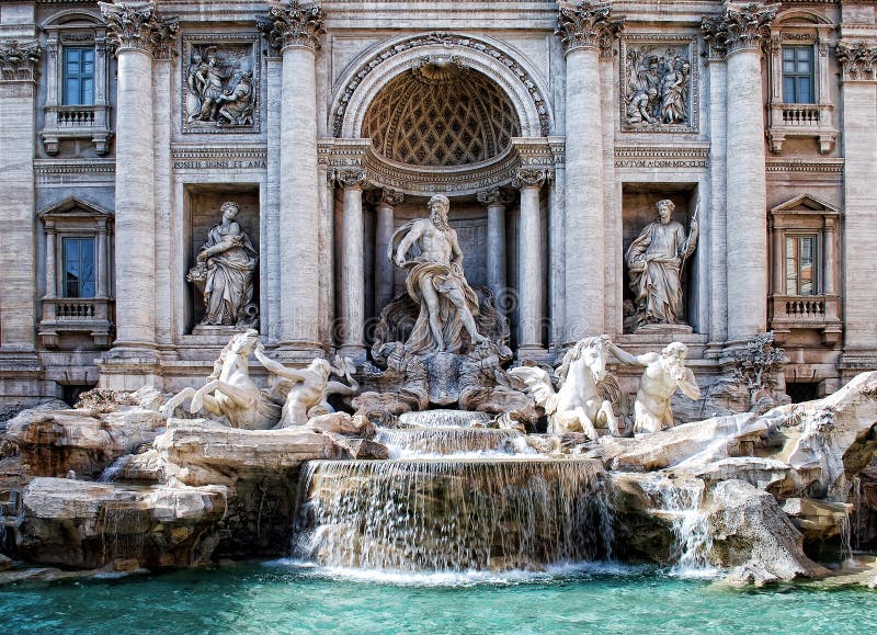 Trevi Fountain stock photos