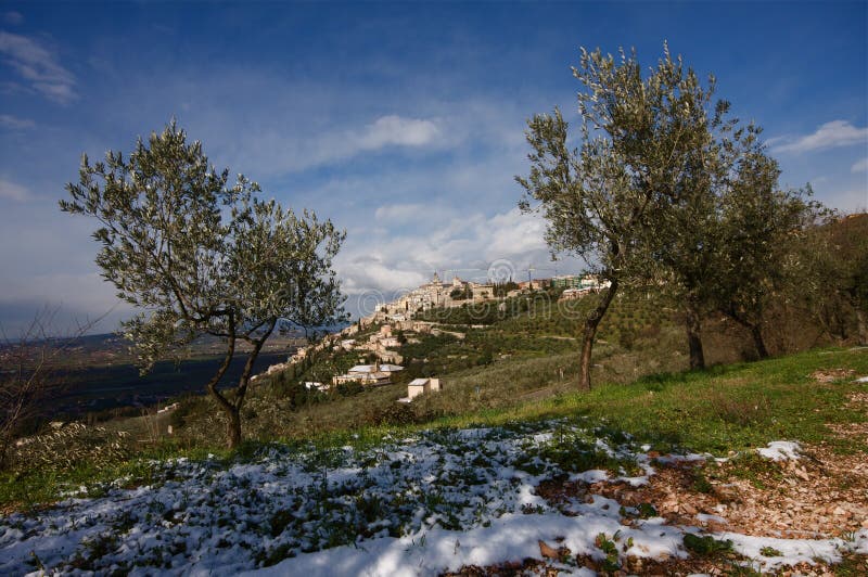 Trevi scenic Italy stock photography Trevi scenic Italy stock photography