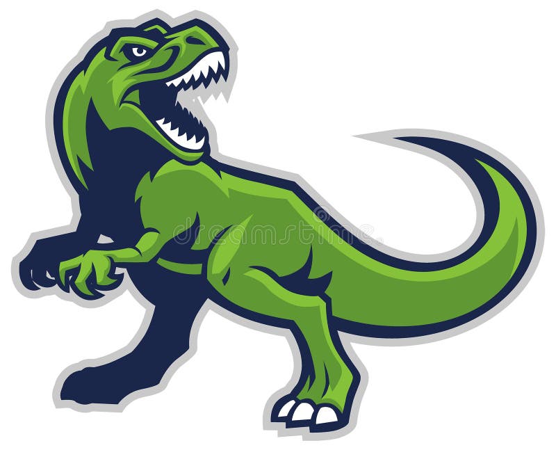 Dinosaur gamer which play game Royalty Free Vector Image