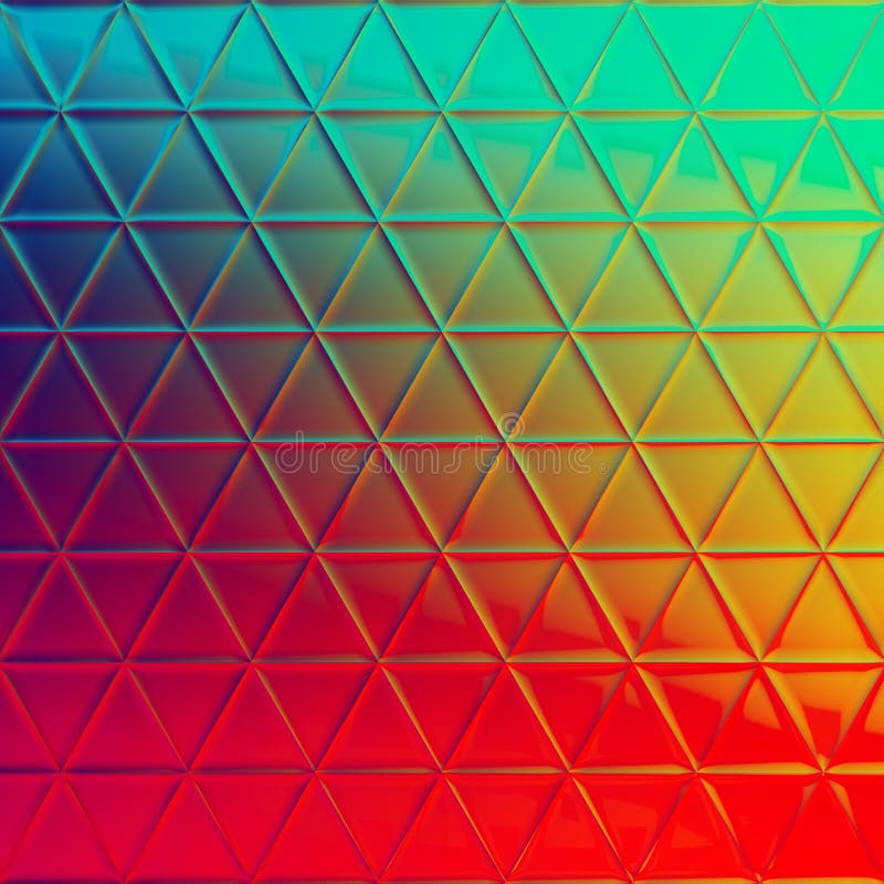 Triángulos Abstractos De Fondo De Pantalla Distorsionado En Colores  Metálicos Reflectantes De Múltiples Gradientes. Stock de ilustración -  Ilustración de futurista, brillante: 185517169
