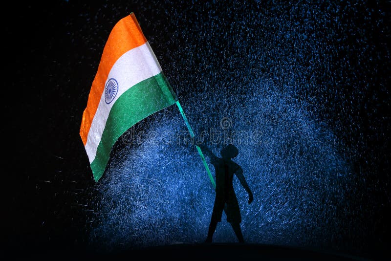 Tri colour Indian Flag stock image. Image of festival - 122438141