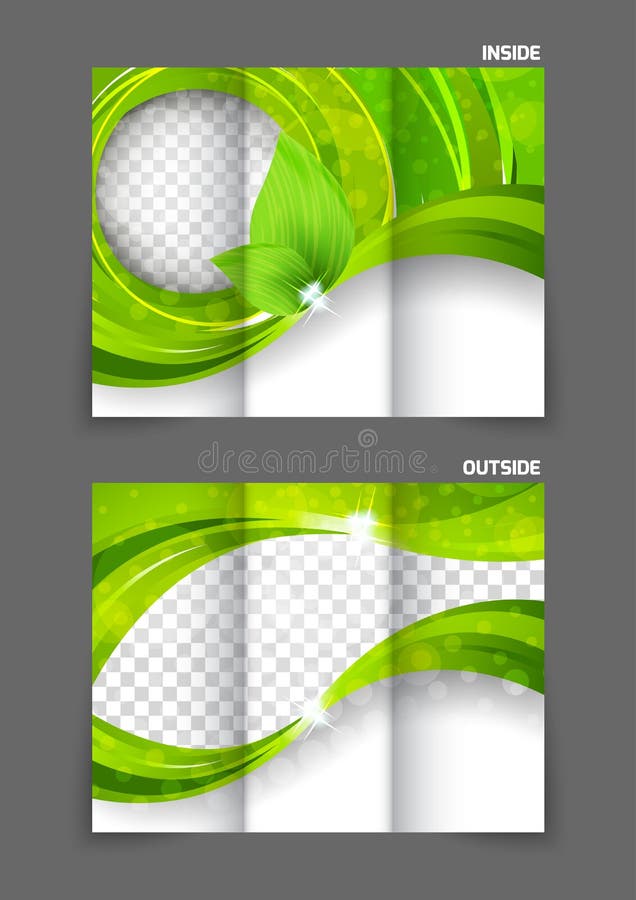Tri-fold brochure stock vector. Illustration of business - 43975431