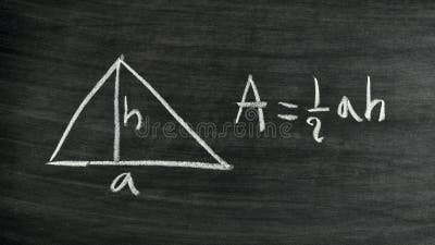 Triangle area formula stock photo. Image of equation - 29401860