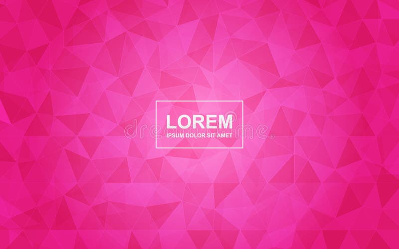 Pink and White Polygonal Triangle Background Vector Stock Vector
