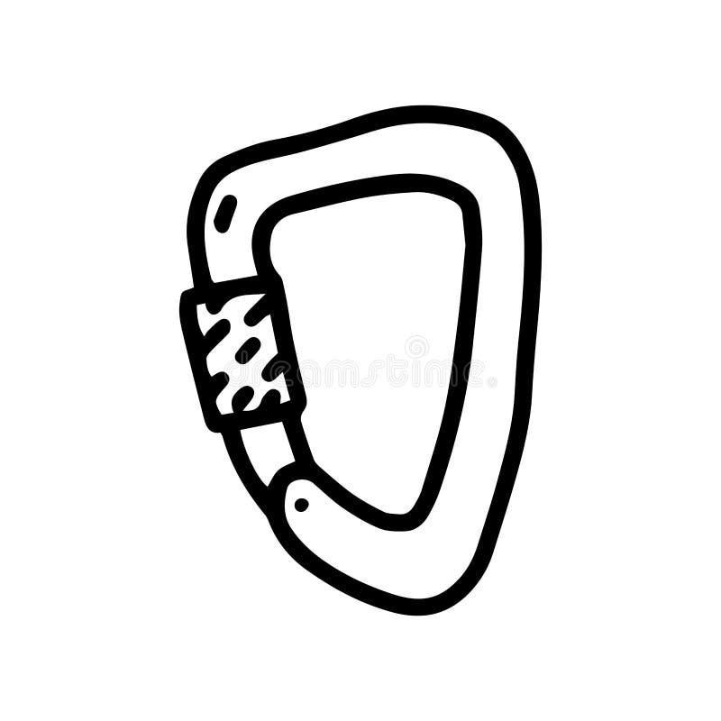 Climbing Carabiner Sketch Vector Images over 100
