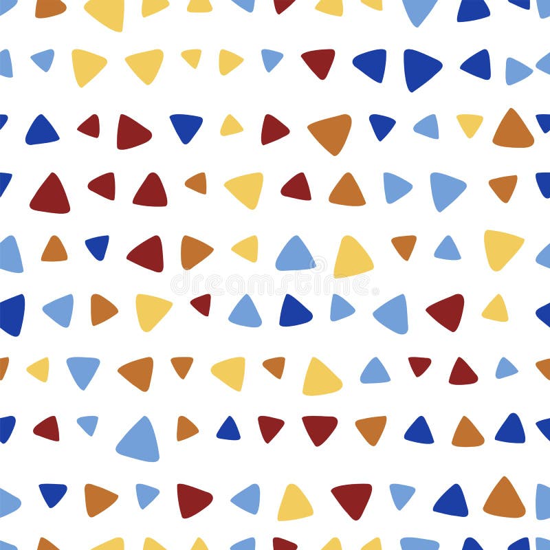 Triangle colorful seamless pattern stock illustration