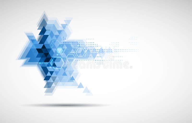 Triangle composition internet computer technology business solution royalty free illustration