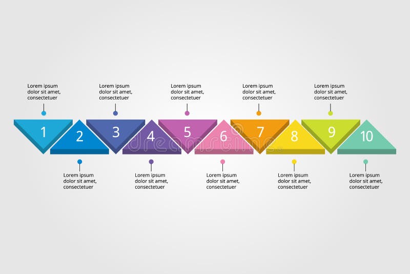 Triangle Chart Template for Infographic for Presentation for 8 Element