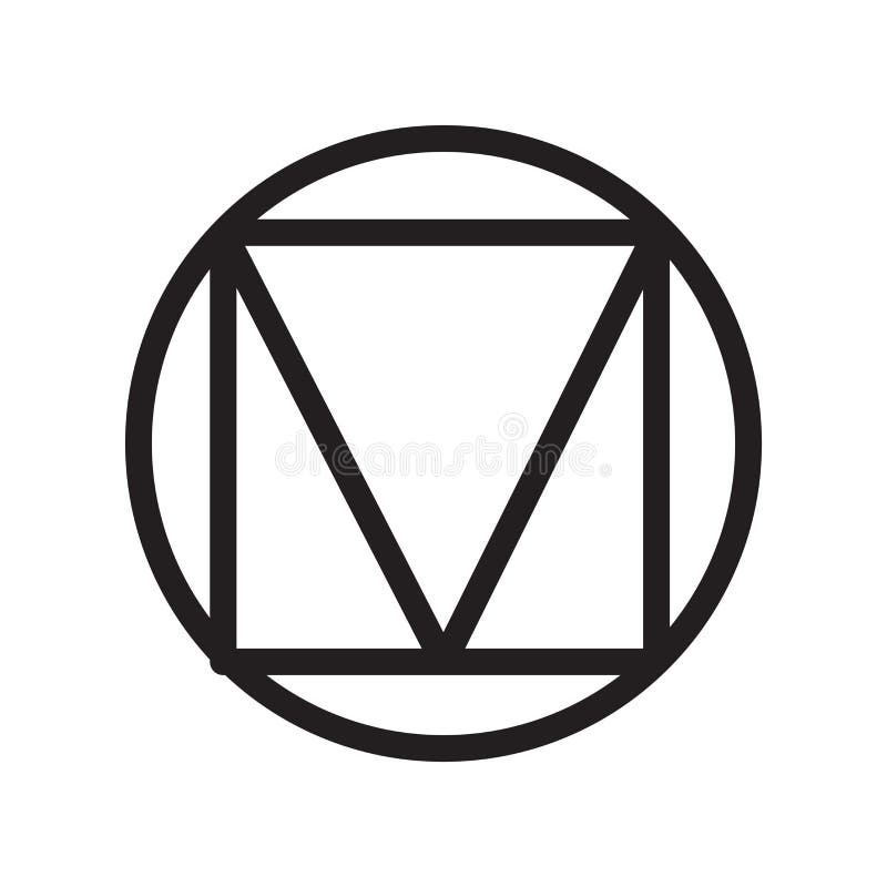 Triangle icon vector sign and symbol isolated on white background, Triangle logo concept stock illustration