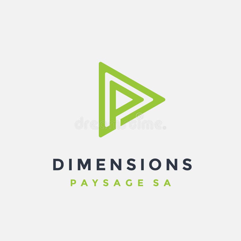 Triangle letter Dp Logo, PD letter logo icon vector stock illustration