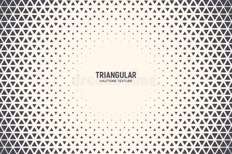 Halftone Triangle Particles Vector Abstract Technology Background stock illustration