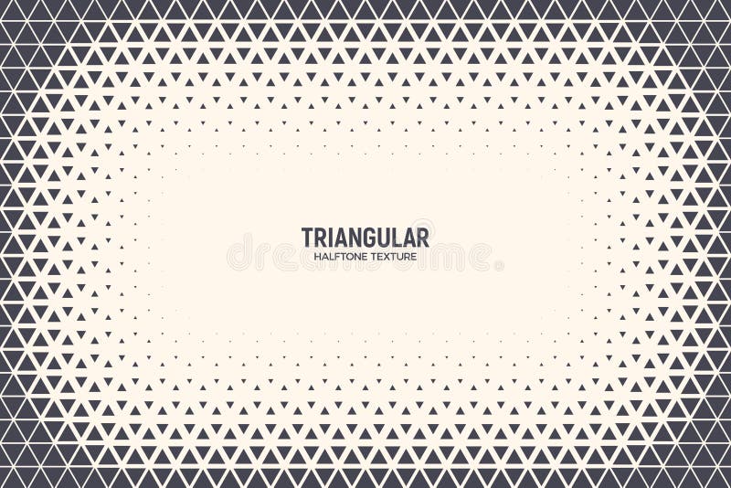 Halftone Triangle Particles Vector Abstract Technology Background vector illustration