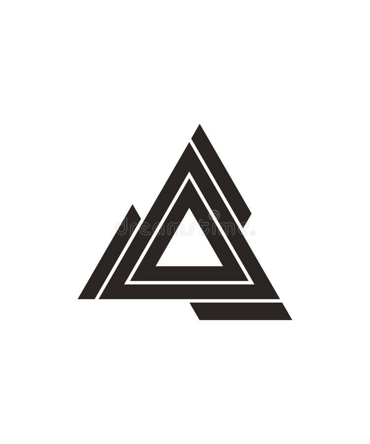 Triangle Alpha Vector Logo Design Stock Vector - Illustration of ...