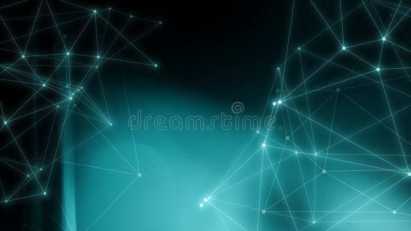Triangles and circles algorithm, background digital connections, tech digital wireframe concept with lines, modern technology vector illustration