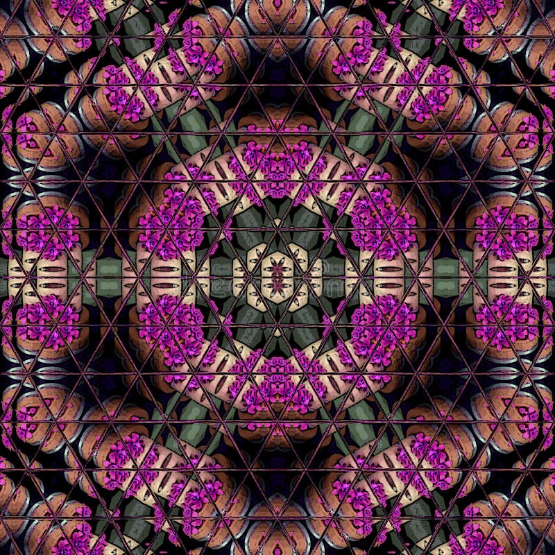 Triangles in 3d style on colorful background. Ornamental hexagonal illustration vector illustration.