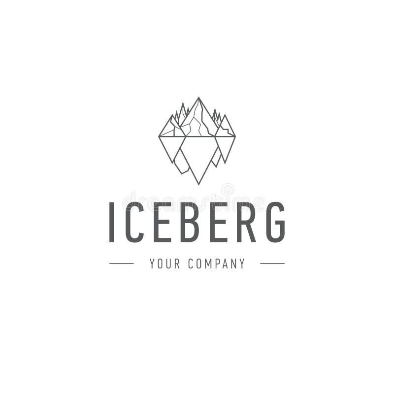 Triangolo dell'iceberg dell'icona fredda di affari della collina di vettore dell'estratto della montagna e di progettazione o del illustrazione di stock Triangolo dell'iceberg dell'icona fredda di affari della collina di vettore dell'estratto della montagna e di progettazione o del illustrazione di stock