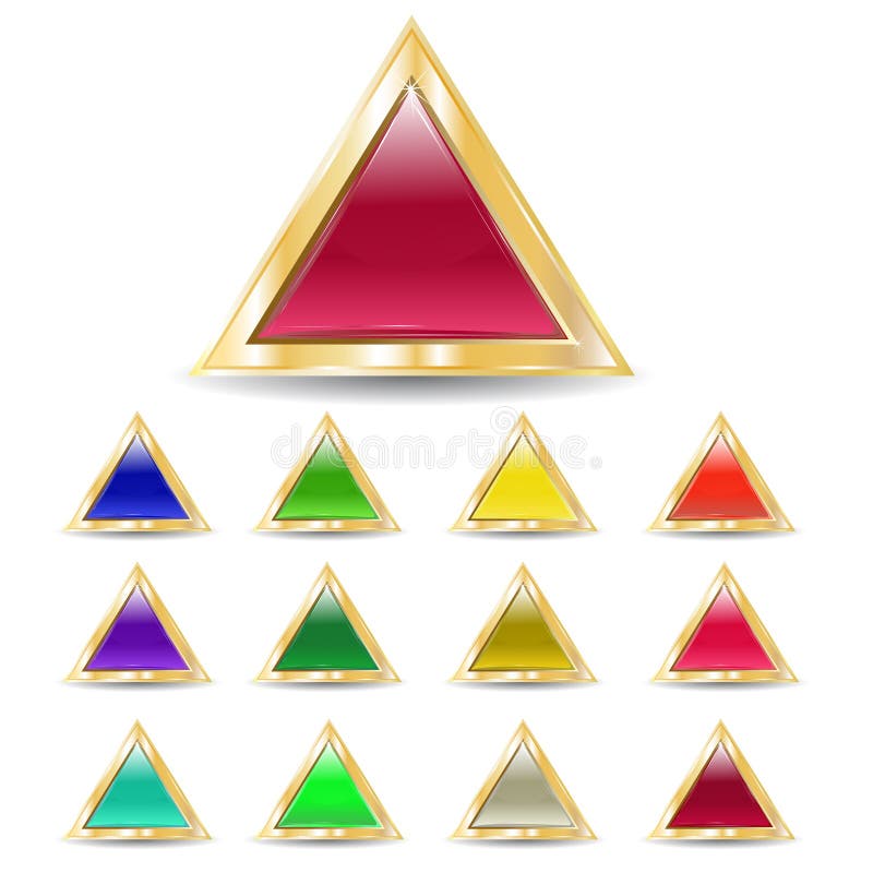 Triangular buttons