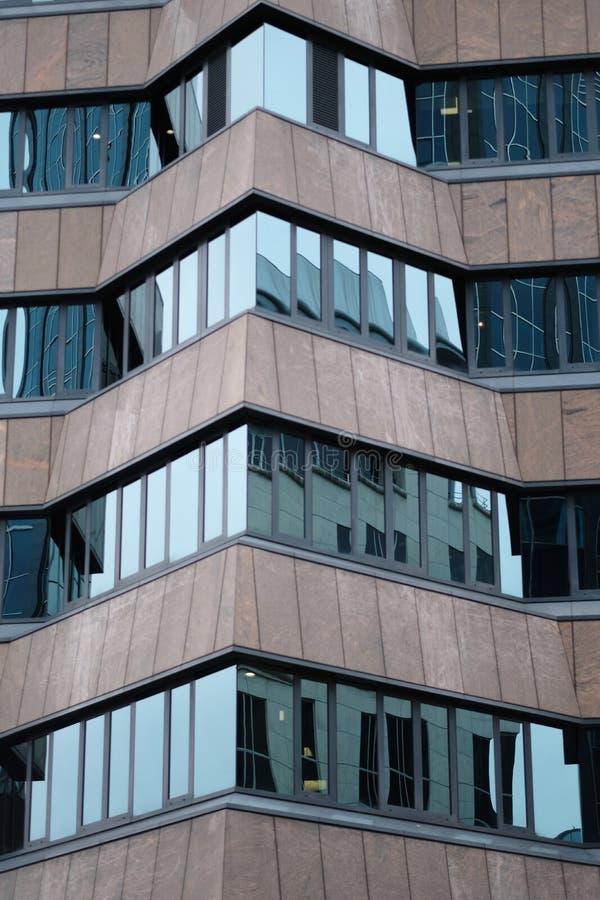 Triangular element of the facade royalty free stock photography