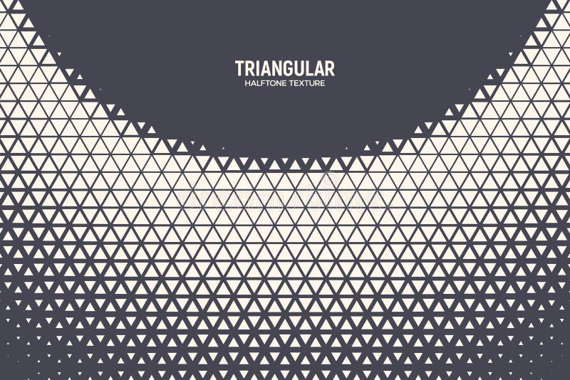Triangular Halftone Pattern Vector Geometric Technology Abstract Background vector illustration