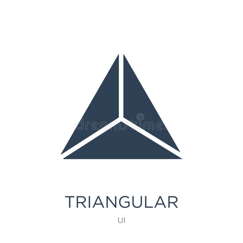 triangular icon in trendy design style. triangular icon isolated on white background. triangular vector icon simple and modern stock illustration triangular icon in trendy design style. triangular icon isolated on white background. triangular vector icon simple and modern stock illustration