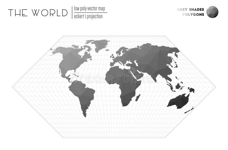 Triangular mesh of the world. vector illustration