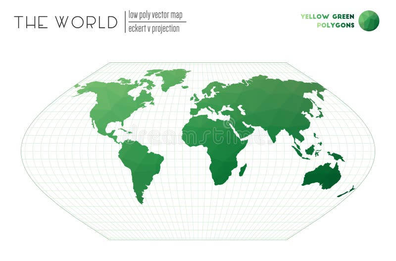 Triangular mesh of the world. stock illustration